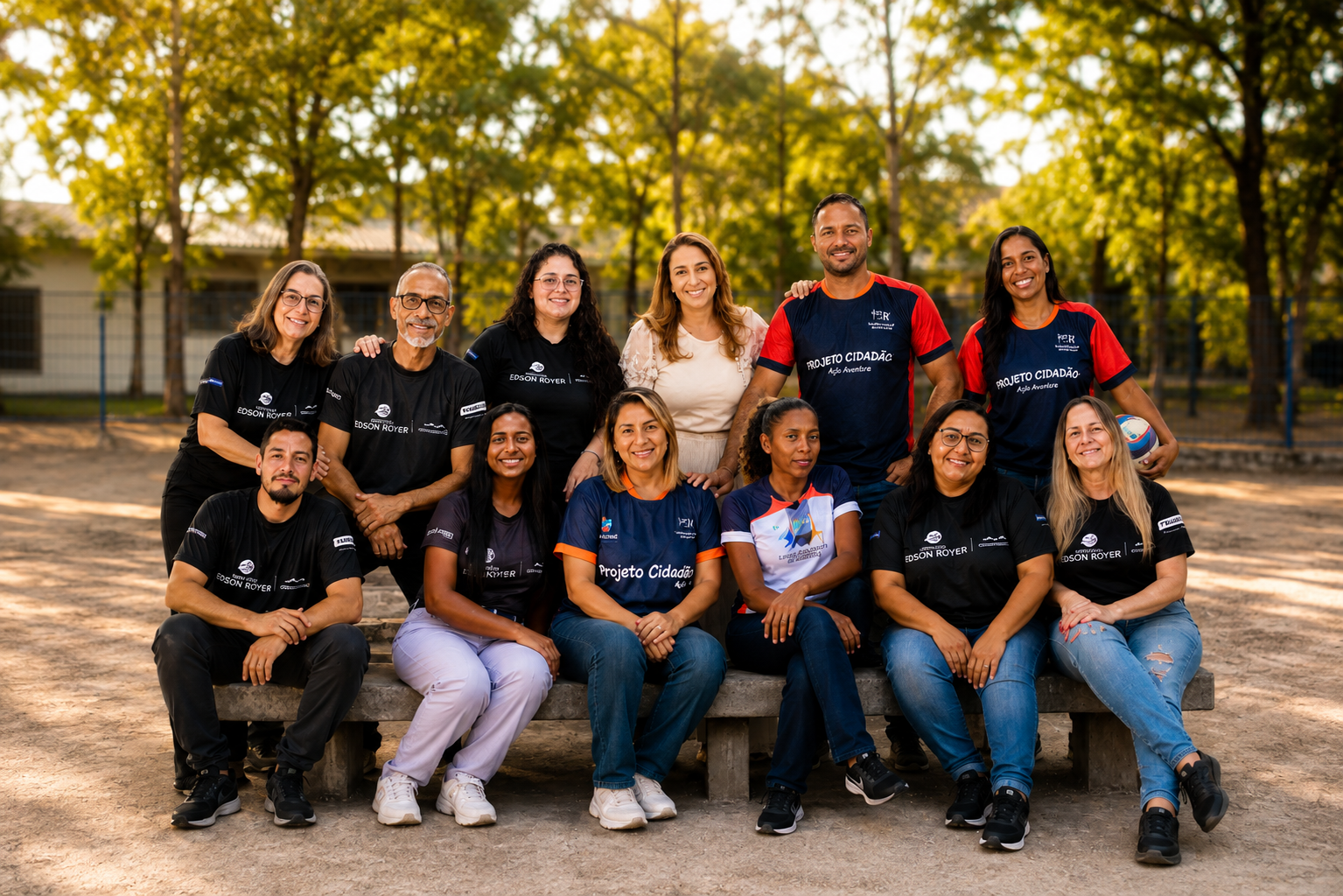 Equipe de colaboradores do Instituto Edson Royer reunida