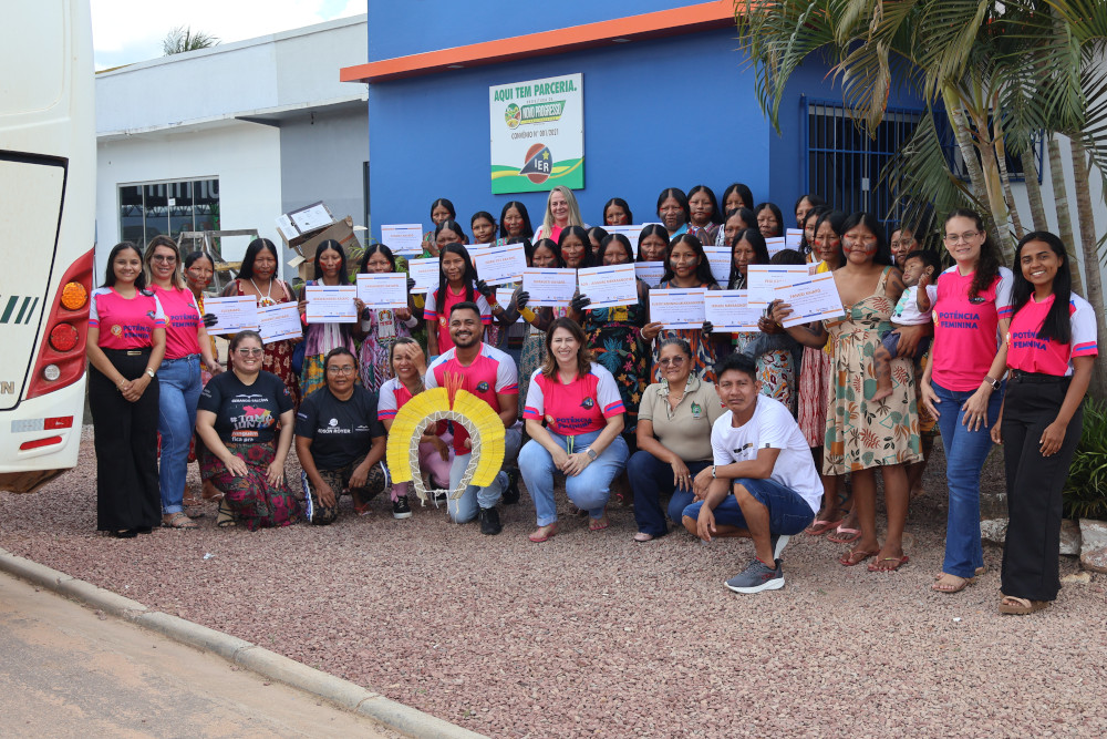 Participantes indígenas certificadas pelo Potência Feminina